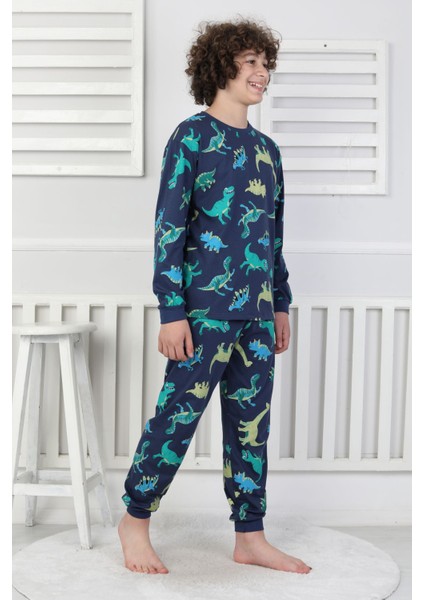 Stegosaurus Desenli Erkek Çocuk Pijama Takımı fırsatları