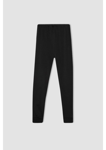 Erkek Çocuk Batman Pijama Takımı Kısa Kollu Üst Beli Lastikli Uzun Alt B5575A824SP