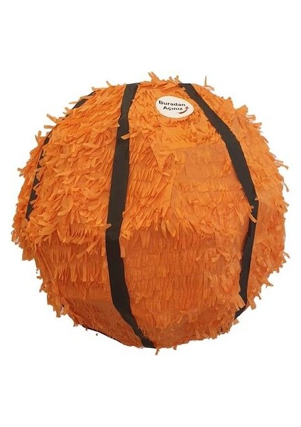 Basketbol Topu Şekilli Pinyata 30X30X30CM