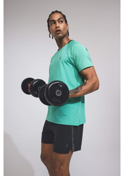 Defactofit Standart Fit Bisiklet Yaka Sporcu Ağır Kumaş Kısa Kollu Tişört C1488AX24SM modelleri
