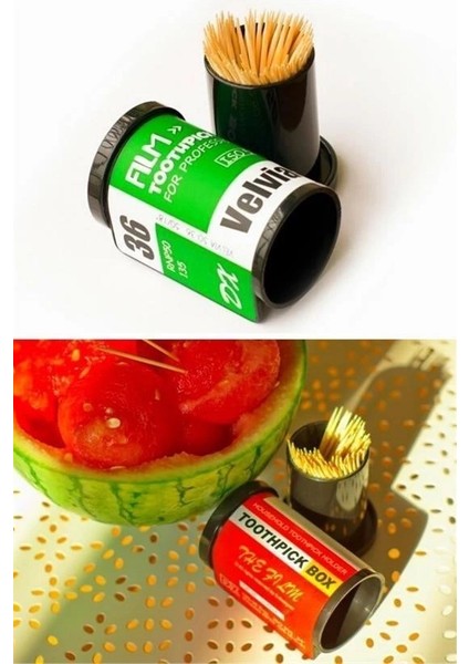 Bfs Dörtgen Fotoğraf Filmi Şeklinde Kürdanlık Kürdan Tutucu Kutu