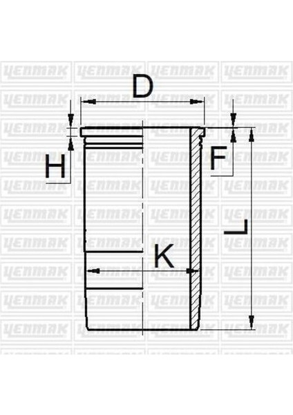 52 Sılındır Gomlek + Orıng 108 mm Std Man 2865 - D 2866 Lf Uyumlu