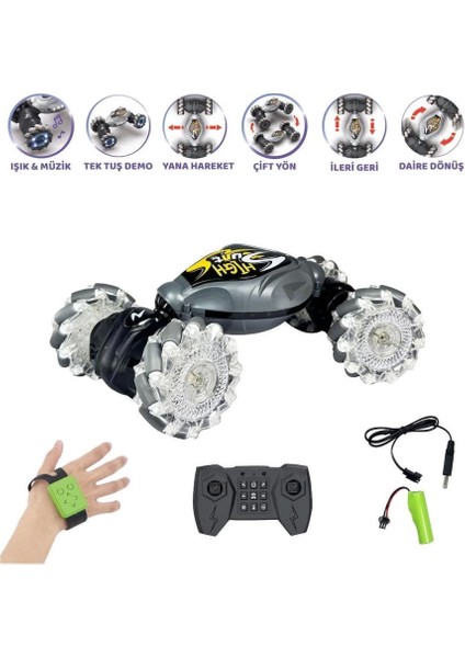 Bfs Hg4-28 Uzaktan Kumandalı Bilekten Kontrol Şarjlı 2.4g Stunt Araba modelleri