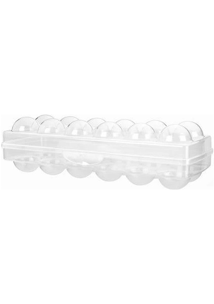 Bfs 12LI Şeffaf Kapaklı Kilitli Yumurta Saklama Kabı Kutusu Aparatı