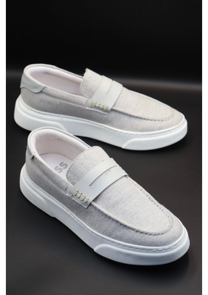 Erkek Bej Sneaker Ayakkabı Günlük