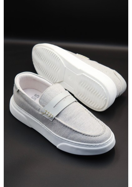 Erkek Bej Sneaker Ayakkabı Günlük