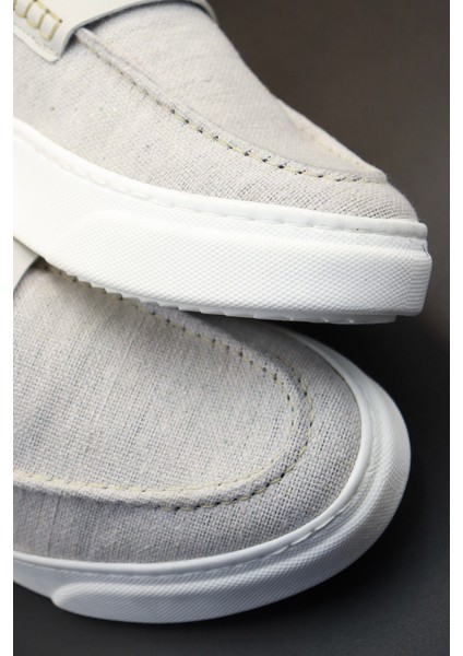 Erkek Bej Sneaker Ayakkabı Günlük