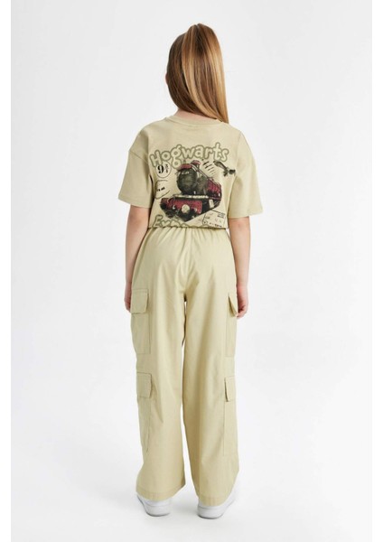 Kız Çocuk Wide Leg Kargo Geniş Paça Pamuklu Pantolon C1644A824SP