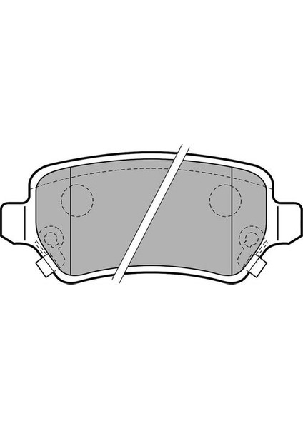 LP2188 Fren Balatası Arka Kia Venga Opel Astra Combo Meriva Zafira 98 93170602