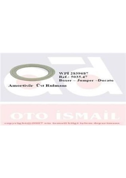 Wpı 2839687 Ön Amortisör Rulmanı Sağ Sol Ducato Boxer Jumper 97-13 5035.47