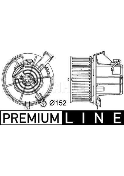 Mahle AB119000P AB119000P Kalorifer Motoru (Çap 133MM) W204 S204 W212 C 180 Cgı C 180 C200 M 274.910 (Eno:8ew