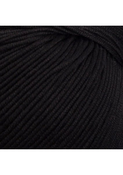 Xl Mercerized Siyah El Örgü Ipi - 1 - 33758