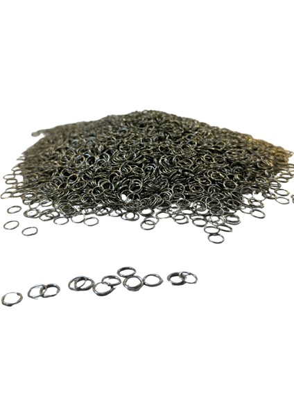 100 Adet 8 mm Gümüş Renk Takı Halkası - Takı Yapımı Malzemesi Aparat
