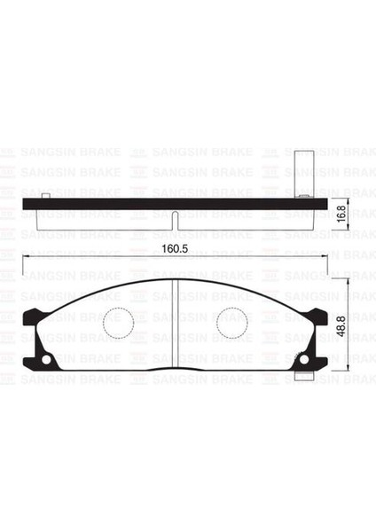 Sangsın SP1140 On Balata Pıck-Up Kıng Cab D22 2.4 2.5d Dı 2.5td 3.2d 98 Vanetta 86-95 GDB766