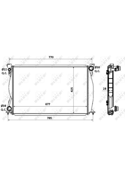58359 Motor Radyatoru 67544532 Audı A6 Otomatık 2.7tdı 3.0tdı 05-11-