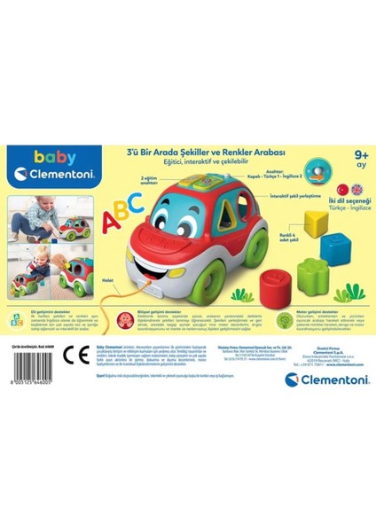 Bfs 64600 Baby Clementoni - Bultak Araba +9 Ay