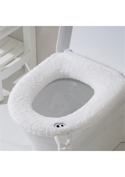 Peluş Banyo Paspası Kalınlaştırılmış Ev Tuvalet Minderi Yıkanabilir Tuvalet Oturağı Pedi, Köpek + Tavşan (Yurt Dışından) fiyatları