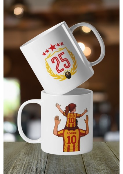 Baba - Kız/erkek Çocuk Isim Baskılı Taraftar Kupa Bardak