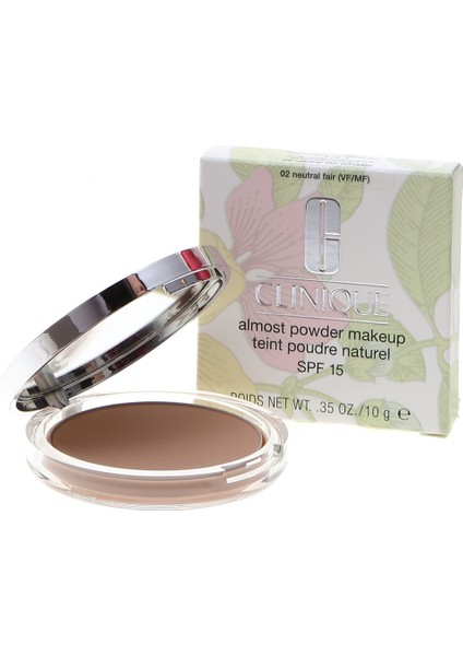 Minerallerle Zenginleştirilmiş Pudra - Almost Powder Makeup SPF 15 - 02 Neutral Fair 10g fiyatları