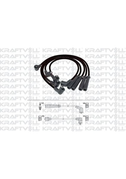 05070243 Bujı Bobın Kablosu Mazda 323 F Iv S Iv Carbıo 1.3 1.6 1.8 89-94 (Sılıkon Kablo)