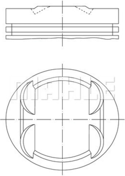 Mahle 0013402 Piston - Segman 0.50MM (M112.9, 90.40MM) E-Class W210 96-03