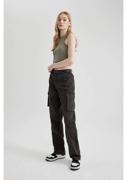 Coool Straight Fit Gabardin Pantolon Kargo Cepli B7611AX24SP indirimleri