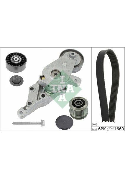 529013510 V Kayış Gergi Seti 535 0010 10-534 0140 30-532 0330 10-6PK16601.9 Tdı Agp Aqm Vw
