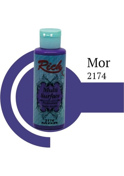 Rich Multi Surface 2174 Mor Akrilik Boya 120 cc modelleri