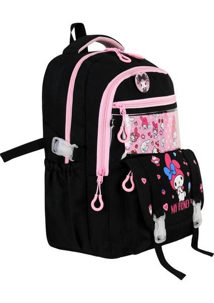 Ultra Lüks Kawaii Kore Tarzı Kız Çocuk Ortopedik İlkokul Sırt Çantası Folyolu Beslenme ve Kalemlik modelleri