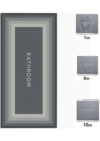 Bfs Sihirli Süper Su Emici Kaymaz Tabanlı Uzun Paspas 40*120 cm fiyatları