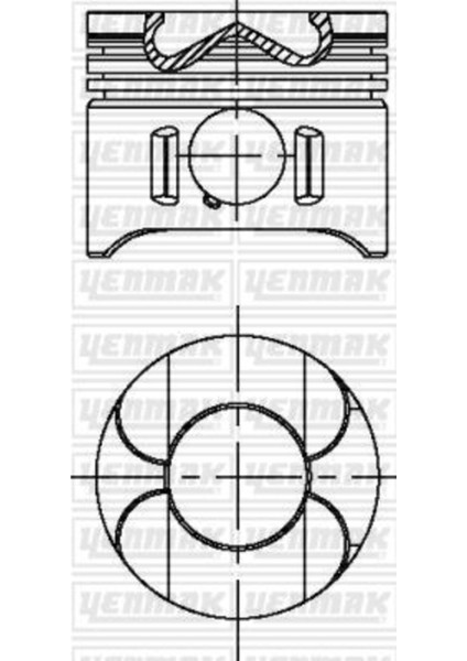 31 Pıston Segman Std 88.00 mm ( Mercedes OM611 Spr./vıto Cdi (28 Pim) 97-01 ) 72599 Std