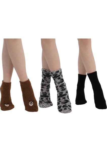 3’lü Kadın Ev Çorabı – Ekstra Konfor, Ekstra Rahatlık
