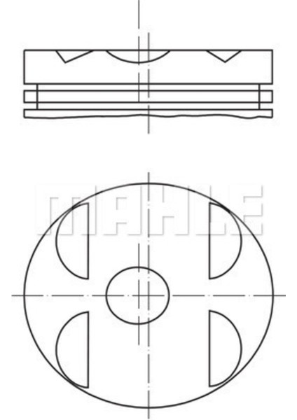 Mahle 0010400 Piston 89.00MM Std W202 C220D W210 E220D 2.2d 96-00 OM604.910/912