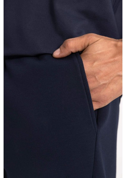 Fit Sporcu Jogger Eşofman Altı Slim Fit Dar Kesim Çift Cepli Beli Paçası Lastikli Skuba Dalgıç Kumaş B4761AX24SP