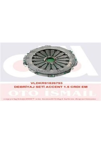 826793 Debriyaj Seti Accent Getz 1.5 Crdı Em HD113KIT