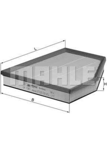 Mahle LX1261 -Knecht LX1261 Uyumlu Hava Filtresi Bmw 5 05-10 5.20D 5.35D