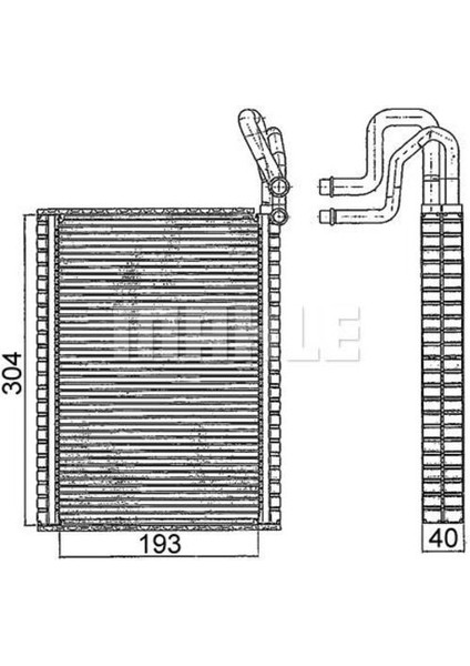 Mahle AE116000S -Knecht-Behr AE116000S Evaporator Bmw E70 E71 E72 F15 F15 64116806555
