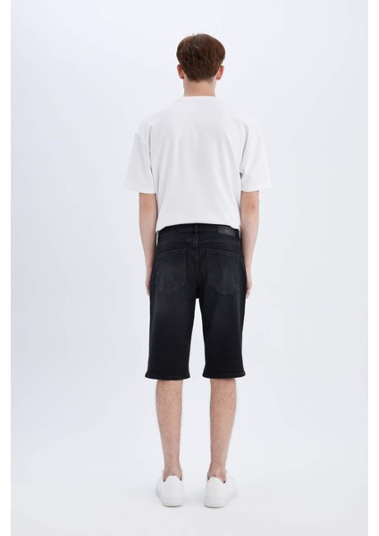 Regular Fit Jean Bermuda Şort C2694AX24SM
