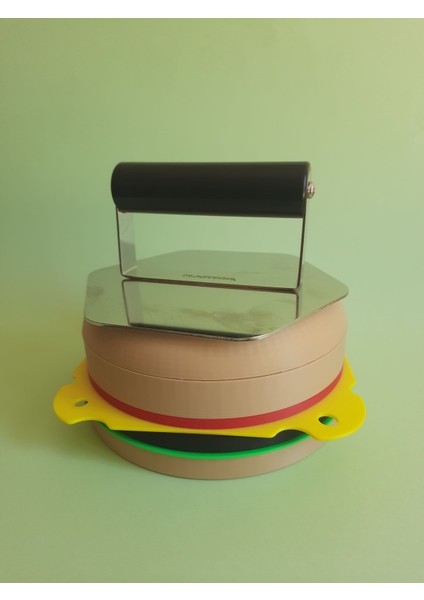 Smash Burger Presi Inox Paslanmaz (Köfte Ezme El Aleti 15CM) modelleri
