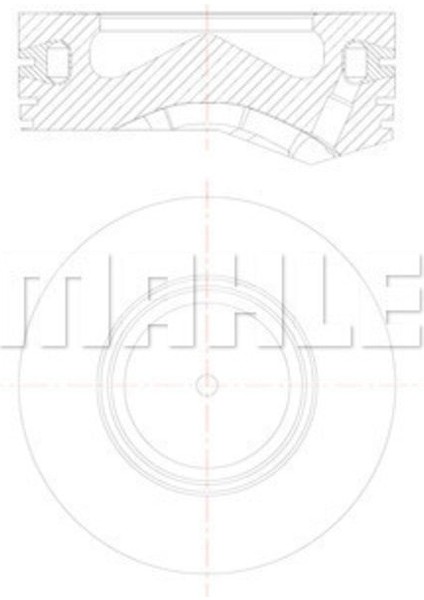 Mahle 081PI00105000 081PI00105000 Piston 84.00MM 0.50 E90 E91 E92 F10 F30 F31 F32 F33 F34 F83 325D 330D 335D 430D