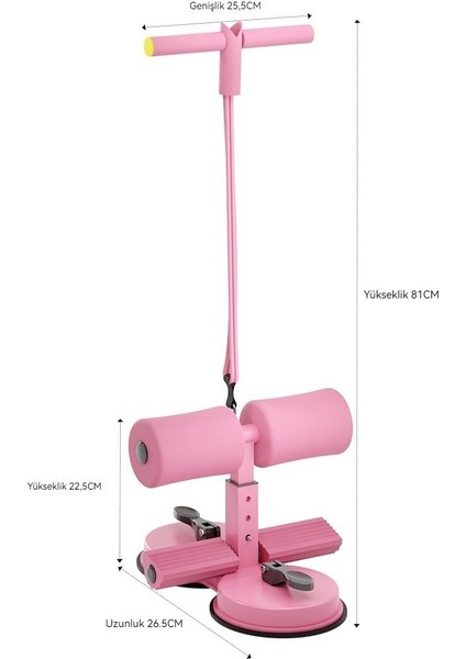 Çift Vantuzlu Mekik Çekme Aleti Boddtrimmer Direnç Lastikli Egzersiz Aleti fiyatları