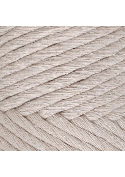 Boho Krem Büküm Makrome Ipi - L002 - 33983