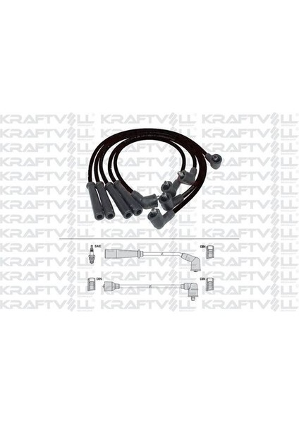 05070256 Bujı Bobın Kablosu Mazda 626 Iıı 1.8 2.0 12V (Fe-F2-F8) 87-92 (Sılıkon Kablo)