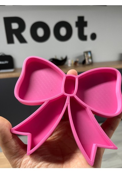 Dekoratif Takı Stand Pembe Kurdela Şeklinde Modern Takı Organizer Makyaj Odası Dresuar Düzenleyici fiyatları