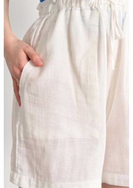 Çetinkaya Fithit 7401 Kadın Kısa Double Paça Keten Şort Natural modelleri