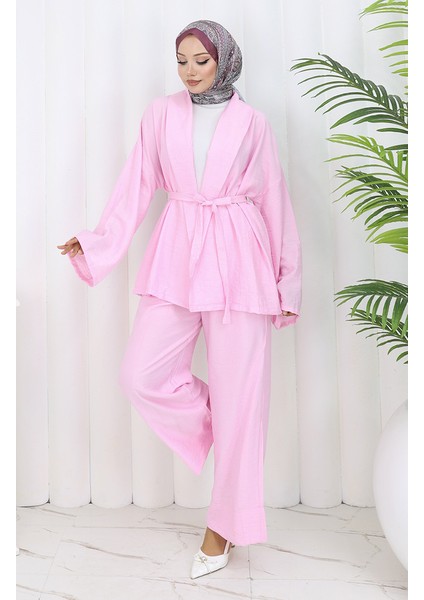 Kimono Pantolon Ikili Takım 11322-03 Pudra fiyatları
