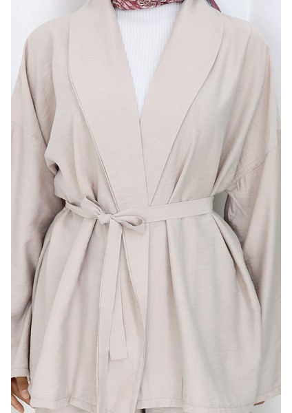 Kimono Pantolon Ikili Takım 11322-08 Vizon fırsatları