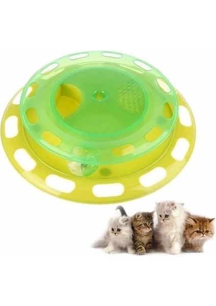 Bfs Döner Tablalı Kedi Yemek Yeme Kabı Eğlenceli Kedi Yemek Tabağı