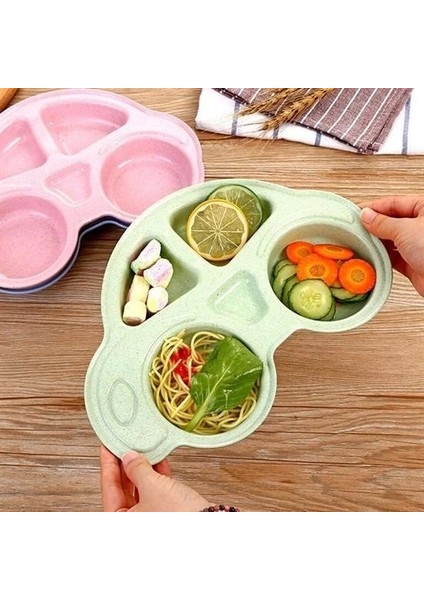 Bebekler Için Araba Şeklinde Sevimli Mama Tabağı Çocuk Tabldot indirimleri