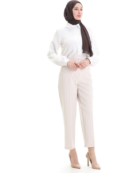 Büyük Beden Cepli Pantolon 4003-05 Bej fiyatları